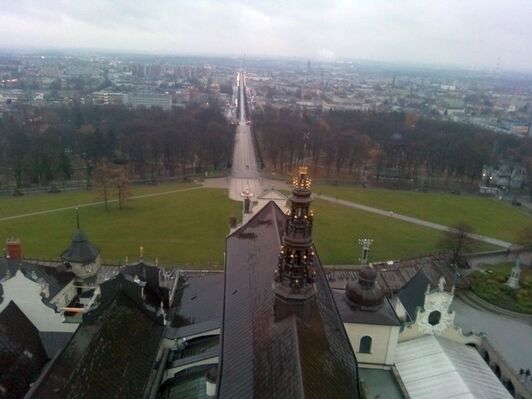 Вид на Ченстохову з дзвінниці.